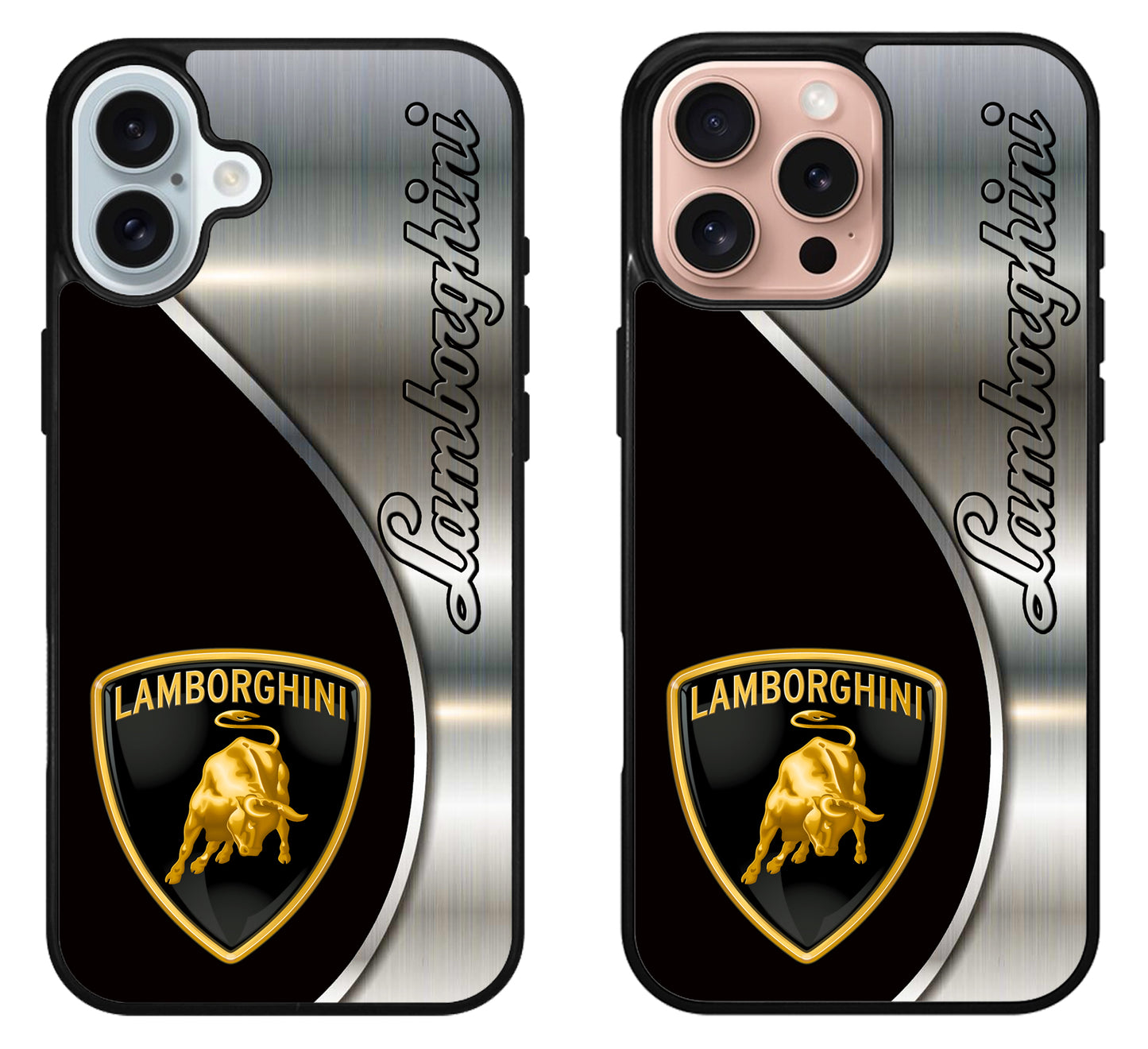 Lamborghini Silver Metallic iPhone 16 | 16 Plus | 16 Pro | 16 Pro Max Case