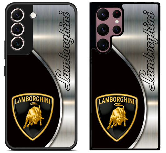 Lamborghini Silver Metallic Samsung Galaxy S22 | S22+ | S22 Ultra Case