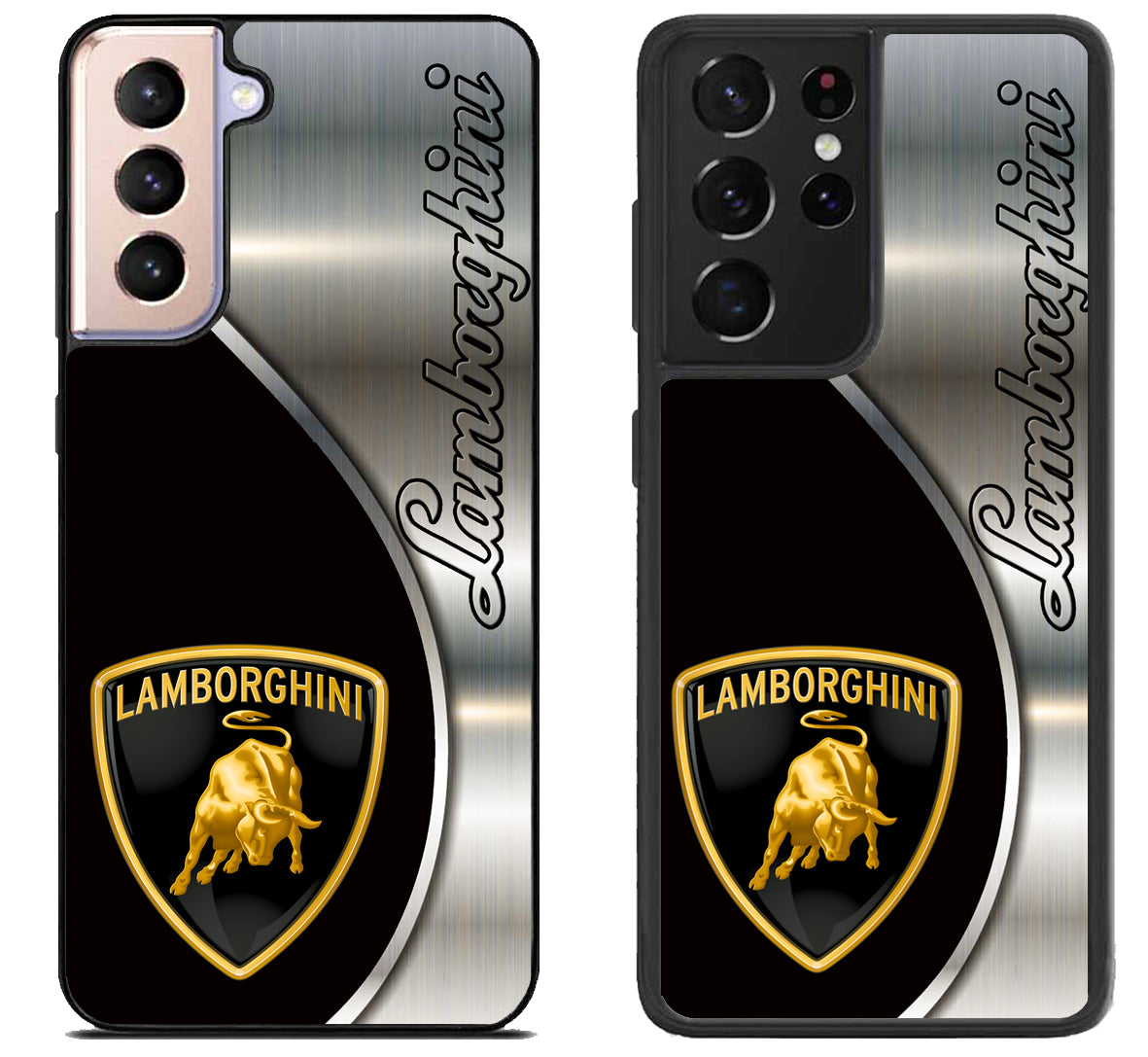 Lamborghini Silver Metallic Samsung Galaxy S21 | S21 FE | S21+ | S21 Ultra Case