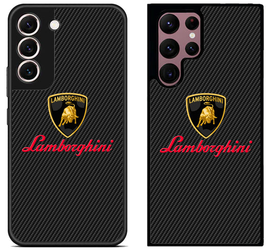 Lamborgini Black Carbon Samsung Galaxy S22 | S22+ | S22 Ultra Case