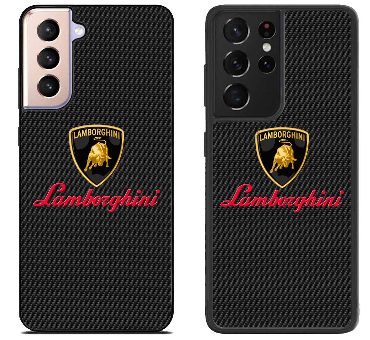 Lamborgini Black Carbon Samsung Galaxy S21 | S21 FE | S21+ | S21 Ultra Case