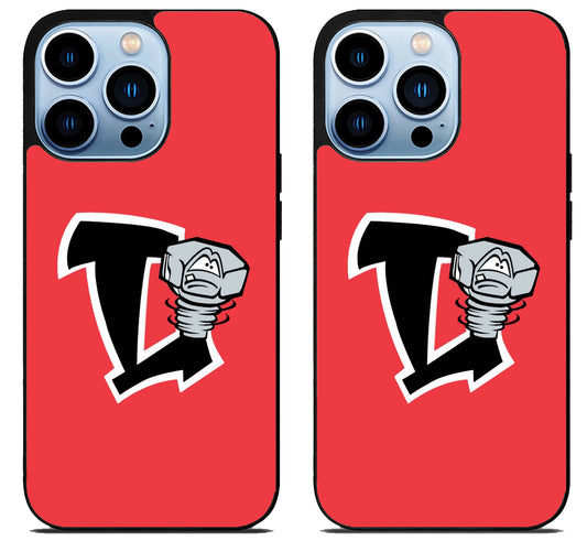 Lansing Lugnuts Logo Red iPhone 15 Pro | iPhone 15 Pro Max Case