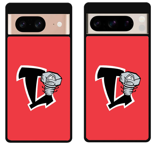Lansing Lugnuts Logo Red Google Pixel 8 | 8 Pro Case