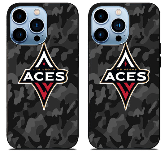 Las Vegas Aces Camo iPhone 15 Pro | iPhone 15 Pro Max Case