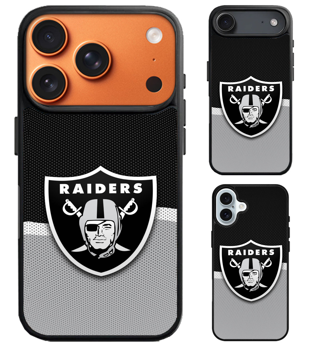 Las Vegas Raiders Stripe iPhone Air | iPhone 17 | 17 Pro | 17 Pro Max Case