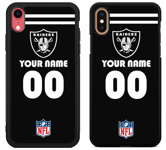 Custom Personalized Las Vegas Raiders NFL iPhone X | Xs | Xr | Xs Max Case
