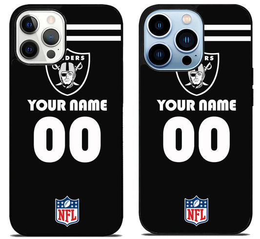 Custom Personalized Las Vegas Raiders NFL iPhone 15 Pro | iPhone 15 Pro Max Case