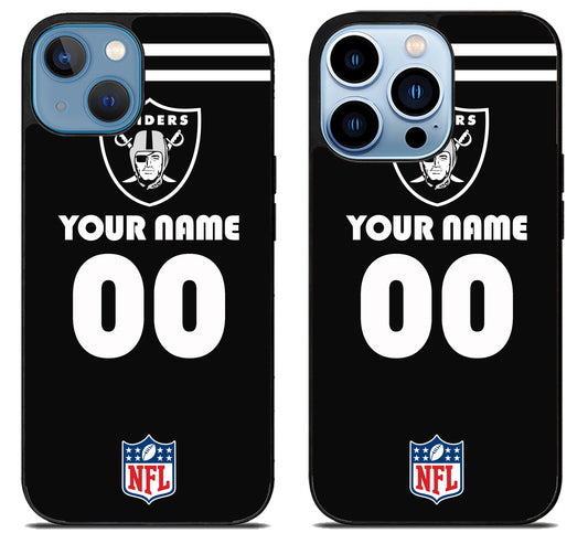 Custom Personalized Las Vegas Raiders NFL iPhone 13 | 13 Mini | 13 Pro | 13 Pro Max Case