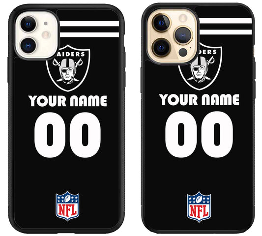 Custom Personalized Las Vegas Raiders NFL iPhone 12 | 12 Mini | 12 Pro | 12 Pro Max Case