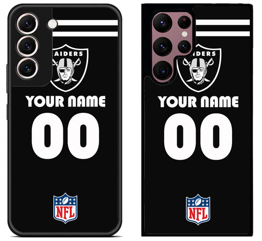 Custom Personalized Las Vegas Raiders NFL Samsung Galaxy S22 | S22+ | S22 Ultra Case