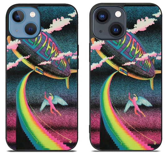 Led Zeppelin Wallpaper Rainbow iPhone 15 | iPhone 15 Plus Case