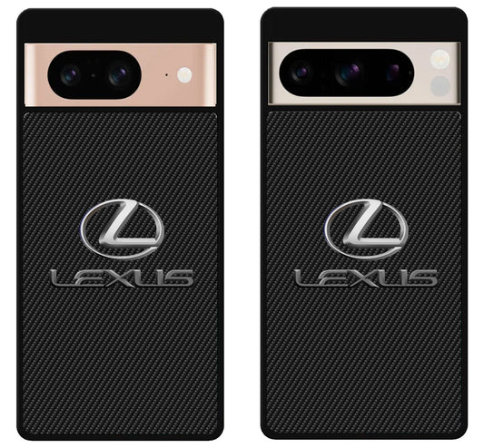Lexus Logo Black Carbon Google Pixel 8 | 8 Pro Case