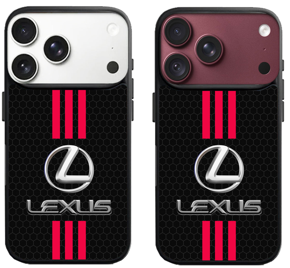 Lexus Red Stripe Dark Black iPhone 18 Pro | 18 Pro Max Case