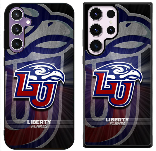 Liberty Flames University Background Samsung Galaxy S24 | S24+ | S24 Ultra Case