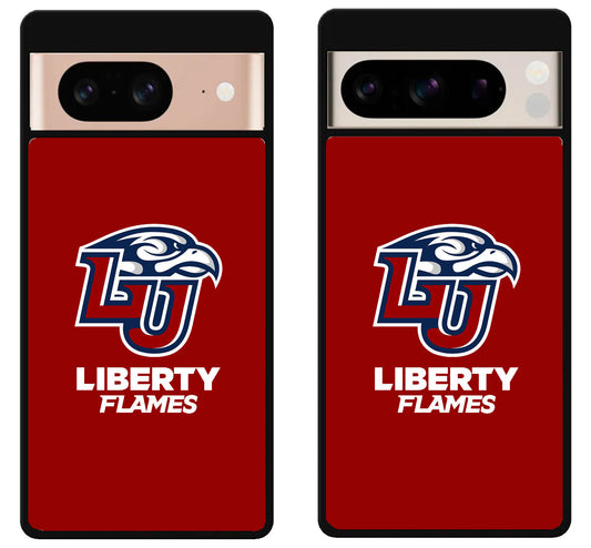 Liberty Flames University Logo Google Pixel 8 | 8 Pro Case