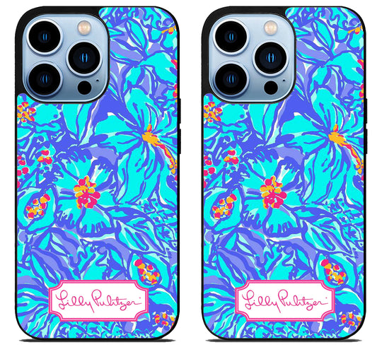 Lilly Pulitzer Blue iPhone 15 Pro | iPhone 15 Pro Max Case