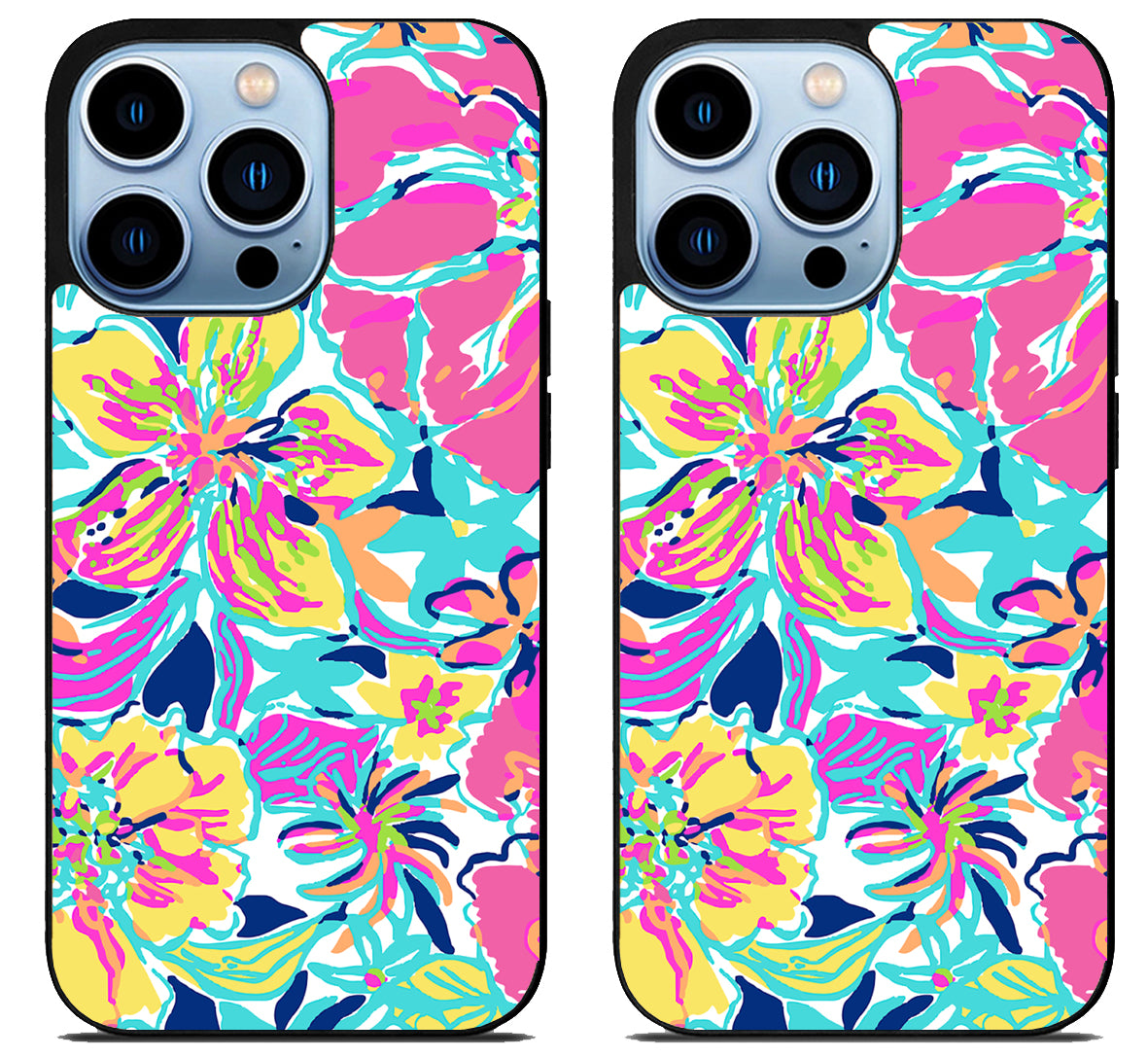 Lilly Pulitzer Flowers iPhone 15 Pro | iPhone 15 Pro Max Case