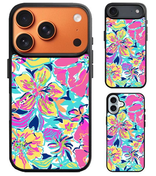 Lilly Pulitzer Flowers iPhone Air | iPhone 17 | 17 Pro | 17 Pro Max Case