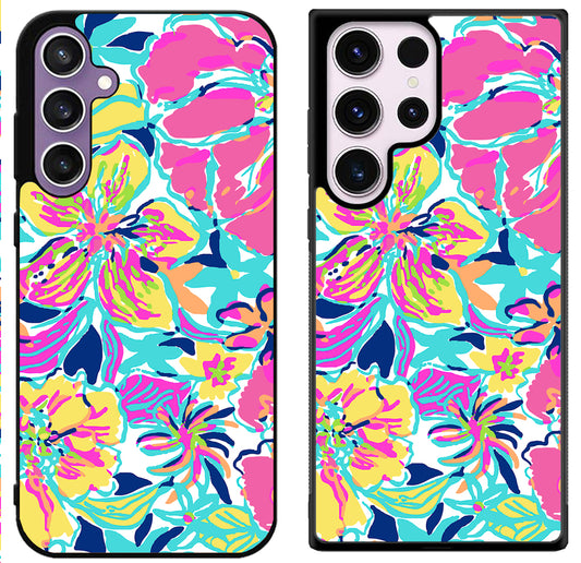 Lilly Pulitzer Flowers Samsung Galaxy S24 | S24+ | S24 Ultra Case