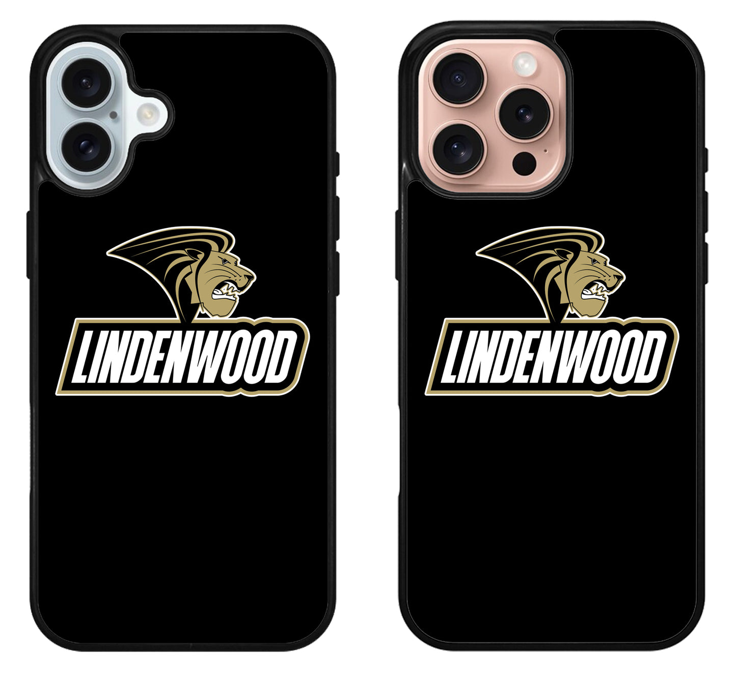 Lindenwood Lions Black iPhone 16 | 16 Plus | 16 Pro | 16 Pro Max Case