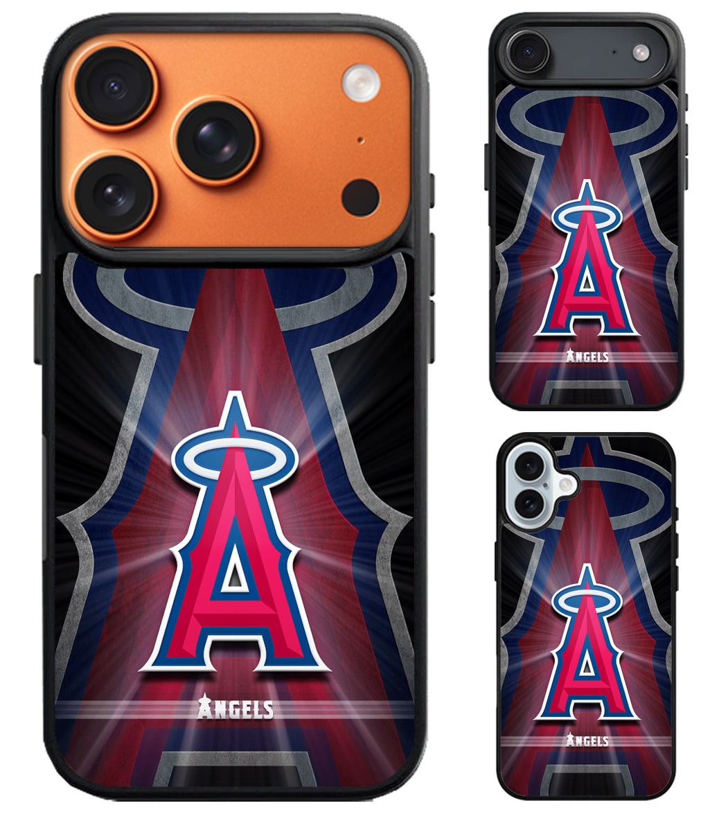 Los Angeles Angels Background iPhone Air | iPhone 17 | 17 Pro | 17 Pro Max Case