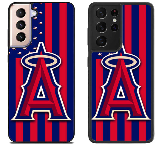 Los Angeles Angels Logo Flag Samsung Galaxy S21 | S21 FE | S21+ | S21 Ultra Case