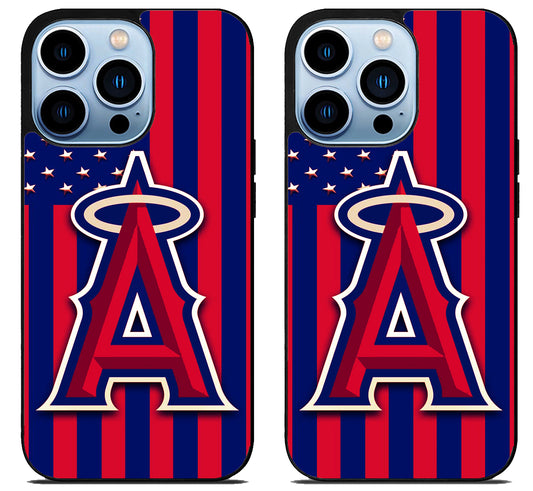 Los Angeles Angels Logo Flag iPhone 15 Pro | iPhone 15 Pro Max Case