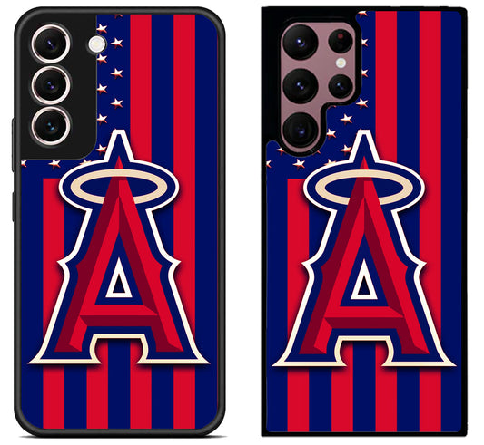 Los Angeles Angels Logo Flag Samsung Galaxy S22 | S22+ | S22 Ultra Case