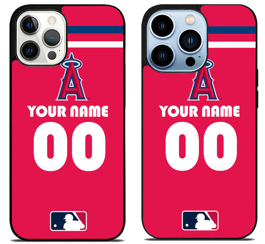 Custom Personalized Los Angeles Angels MLB iPhone 15 Pro | iPhone 15 Pro Max Case