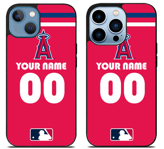 Custom Personalized Los Angeles Angels MLB iPhone 13 | 13 Mini | 13 Pro | 13 Pro Max Case