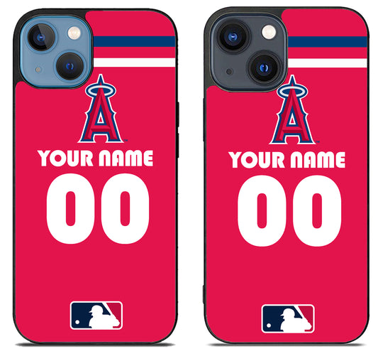 Custom Personalized Los Angeles Angels MLB iPhone 15 | iPhone 15 Plus Case
