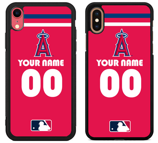 Custom Personalized Los Angeles Angels MLB iPhone X | Xs | Xr | Xs Max Case
