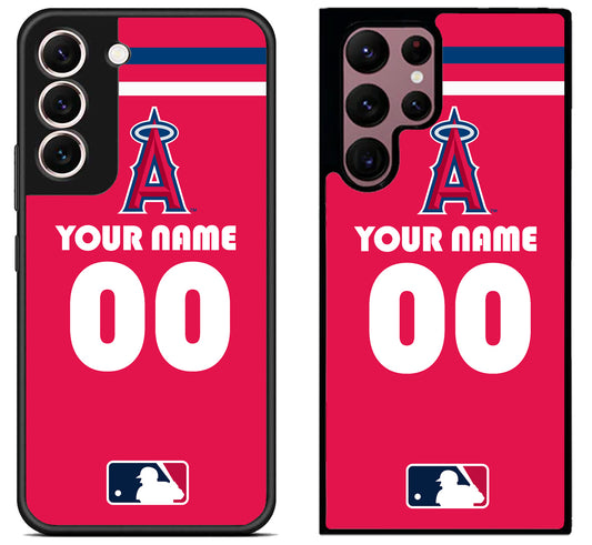 Custom Personalized Los Angeles Angels MLB Samsung Galaxy S22 | S22+ | S22 Ultra Case