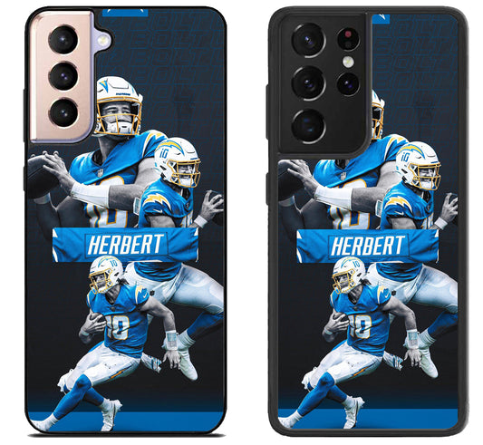LA Charger Justin Herbert Samsung Galaxy S21 | S21 FE | S21+ | S21 Ultra Case