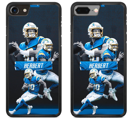 LA Charger Justin Herbert Collage iPhone 8 | 8 Plus Case