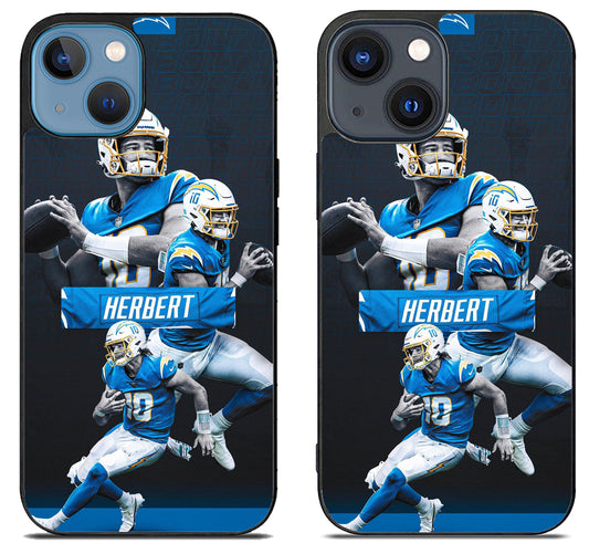 LA Charger Justin Herbert Collage iPhone 15 | iPhone 15 Plus Case