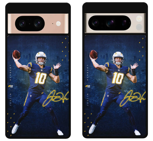 Justin Herbert LA Charger Cover Google Pixel 8 | 8 Pro Case