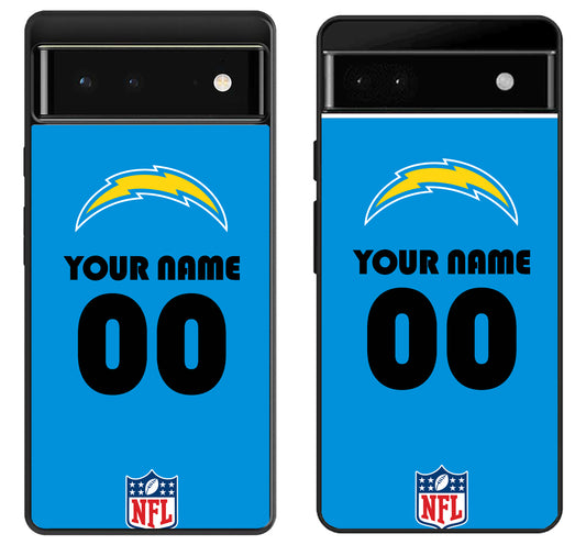 Custom Personalized Los Angeles Chargers NFL Google Pixel 6 | 6A | 6 Pro Case