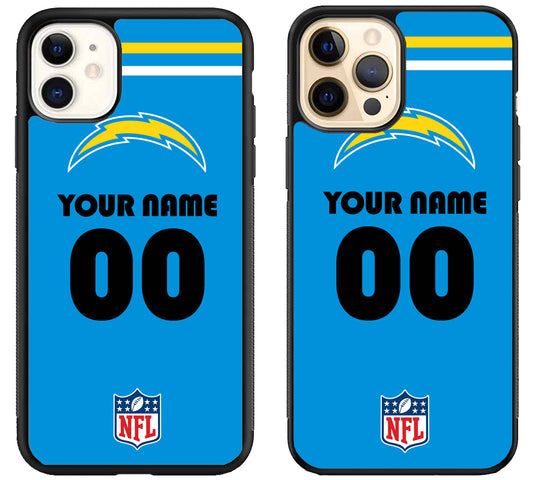 Custom Personalized Los Angeles Chargers NFL iPhone 12 | 12 Mini | 12 Pro | 12 Pro Max Case