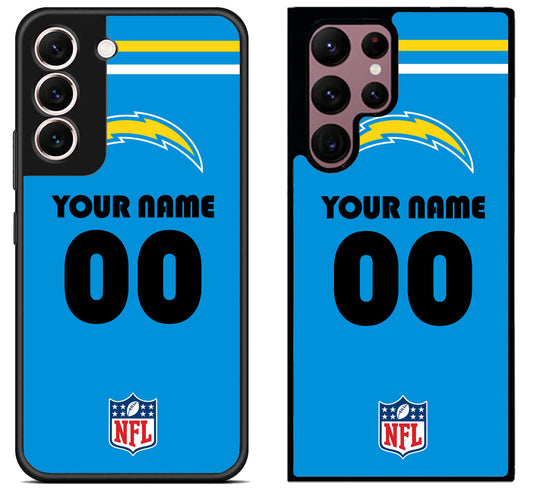 Custom Personalized Los Angeles Chargers NFL Samsung Galaxy S22 | S22+ | S22 Ultra Case