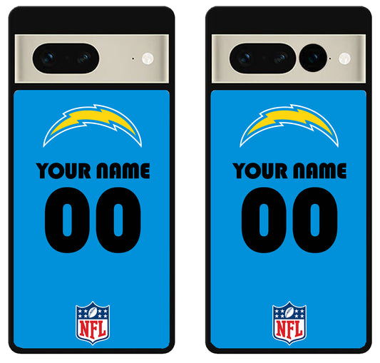 Custom Personalized Los Angeles Chargers NFL Google Pixel 7 | 7 Pro Case