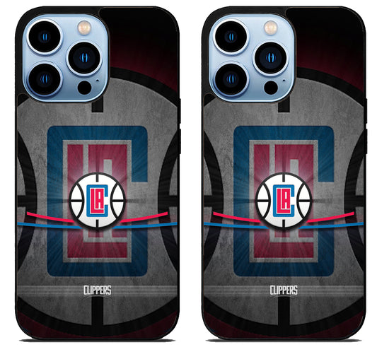 Los Angeles Clippers Background iPhone 15 Pro | iPhone 15 Pro Max Case
