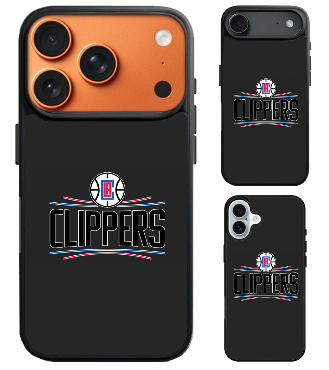 Los Angeles Clippers Black iPhone Air | iPhone 17 | 17 Pro | 17 Pro Max Case