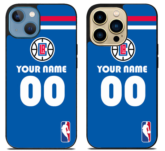 Custom Personalized Los Angeles Clippers NBA iPhone 14 | 14 Plus | 14 Pro | 14 Pro Max Case