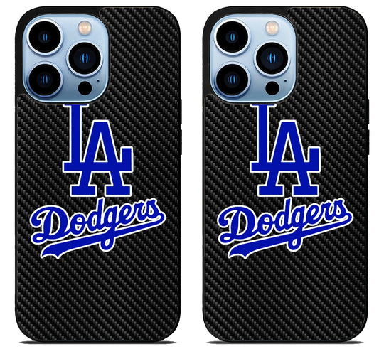 Los Angeles Dodgers Carbon iPhone 15 Pro | iPhone 15 Pro Max Case