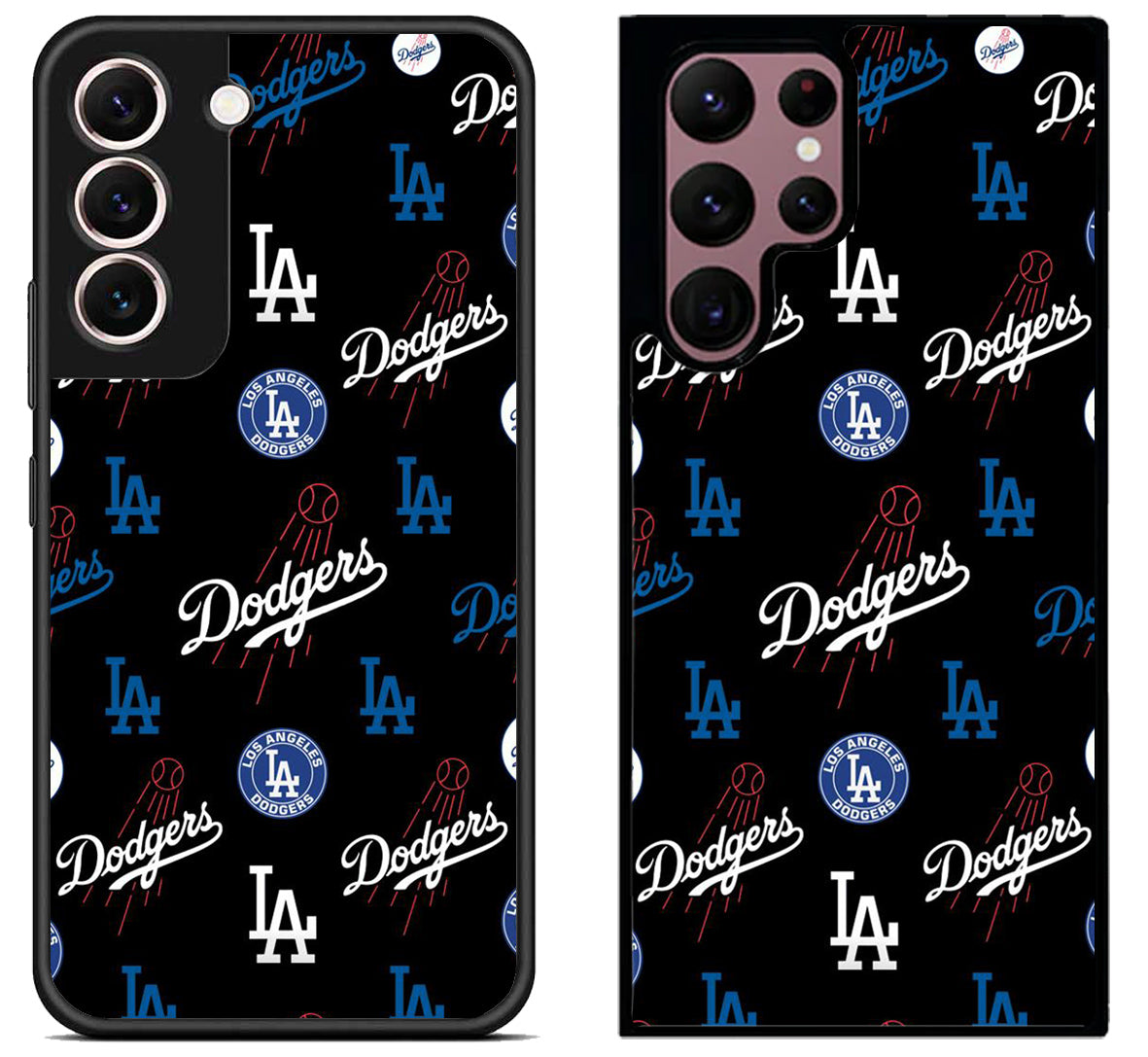 Los Angeles Dodgers Logo Collage Samsung Galaxy S22 | S22+ | S22 Ultra Case