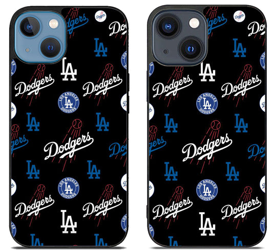 Los Angeles Dodgers Logo Collage iPhone 15 | iPhone 15 Plus Case