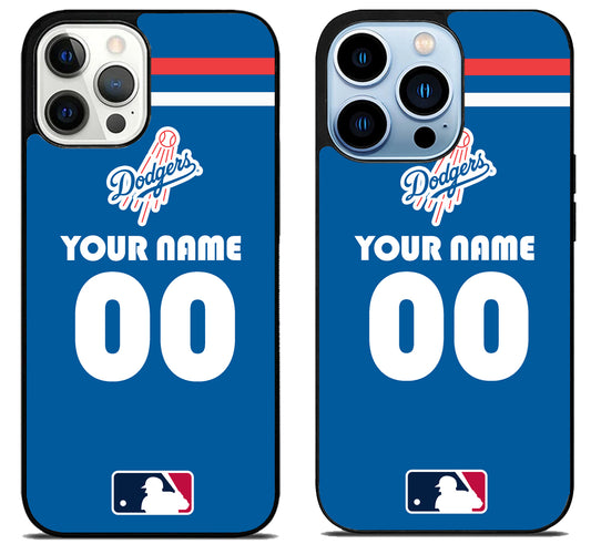 Custom Personalized Los Angeles Dodgers MLB iPhone 15 Pro | iPhone 15 Pro Max Case