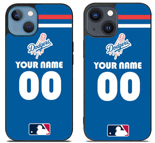 Custom Personalized Los Angeles Dodgers MLB iPhone 15 | iPhone 15 Plus Case
