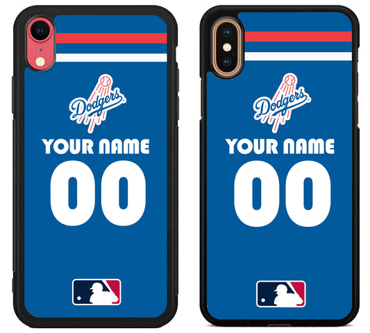 Custom Personalized Los Angeles Dodgers MLB iPhone X | Xs | Xr | Xs Max Case